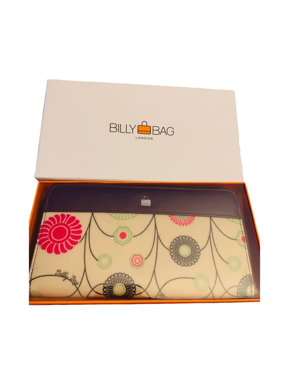 Billy Bag London Vanilla Hana Print Zip-Around Wallet